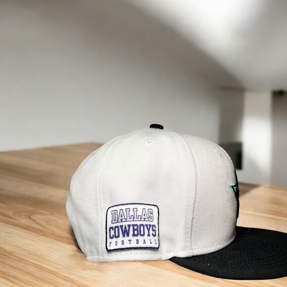 Dallas Cowboys New Era 9Fifty Snapback Cap Black/White Adjustable NFL Hat - Picture 2 of 7